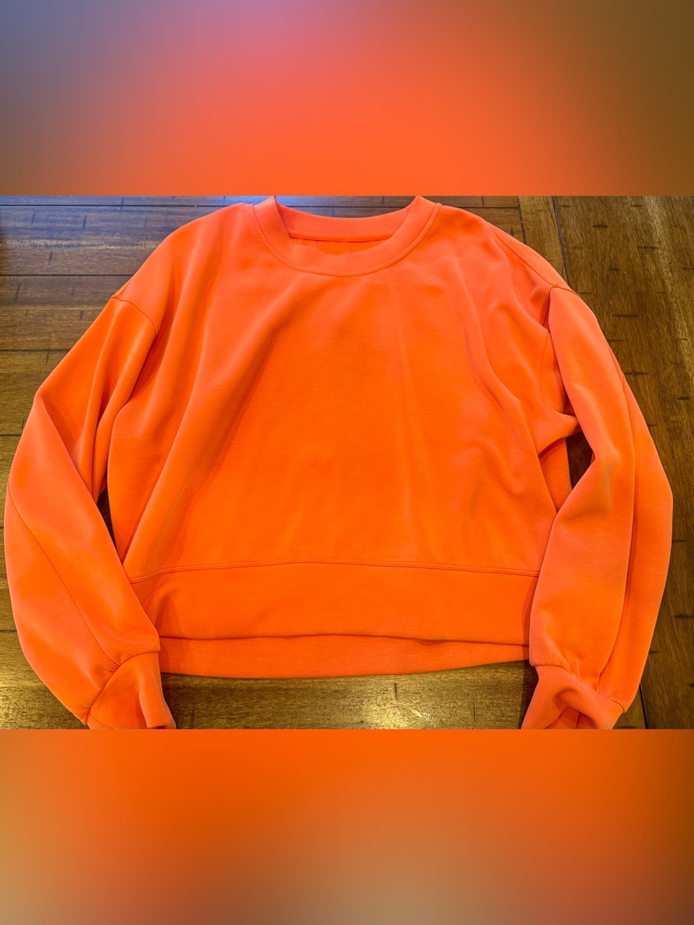 Lululemon Softstreme Perfectly Oversized Cropped Crew Sweatshirt Size 6 - Picture 4 of 7